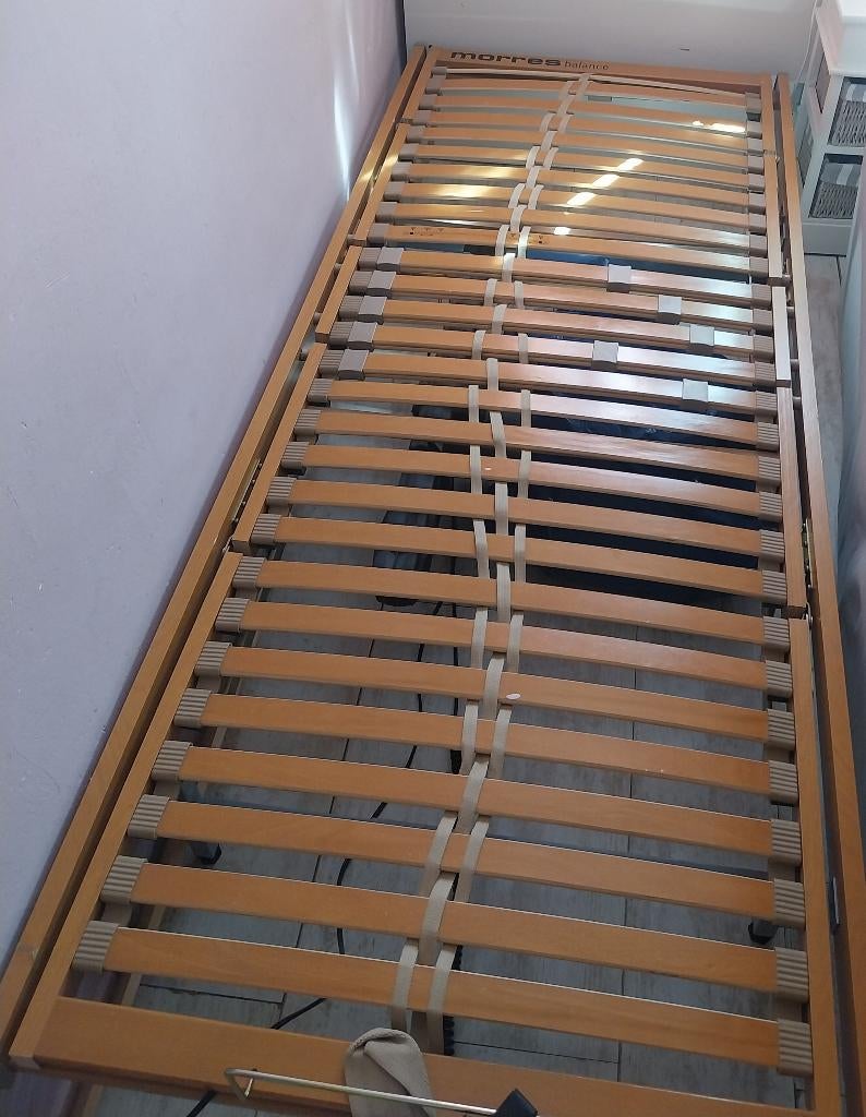 Verstelbare bedbodem, Huis en Inrichting, Slaapkamer | Matrassen en Bedbodems, Ophalen, Gebruikt, 90 cm, Tweepersoons