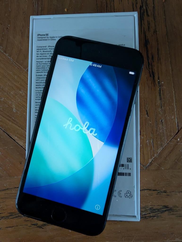 iPhone SE, Telecommunicatie, Mobiele telefoons | Apple iPhone, Zo goed als nieuw, 64 GB, Zonder abonnement, Zonder simlock, iPhone SE (2020)