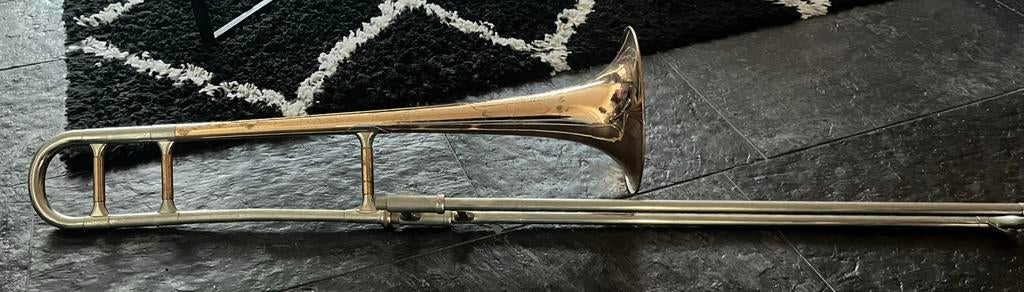 Olds Recording trombone, Muziek en Instrumenten, Blaasinstrumenten | Trombones, Ophalen, Gebruikt, Tenor, Met koffer