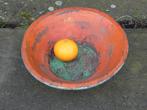 grote kleurige houten schaal, Ophalen of Verzenden