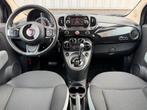 Fiat 500 0.9 TwinAir Turbo Popstar |Automaat|Leder|Bluetooth, Gebruikt, Leder en Stof, Zwart, Origineel Nederlands
