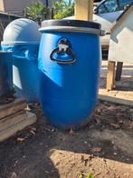 Kunststof vat met handvaten - Blauw, Ophalen of Verzenden, Gebruikt