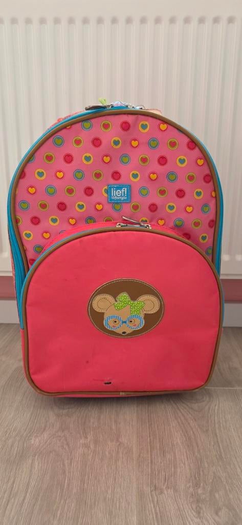 Princess Lief! Trolley met bijpassende toilettas, Ophalen of Verzenden, Gebruikt, Roze, Overige typen