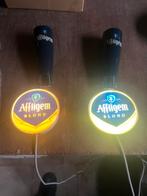 Affligem Blond lensverlichting taphendels en bloknotes, Ophalen of Verzenden, Gebruikt, Lichtbak of (neon) lamp