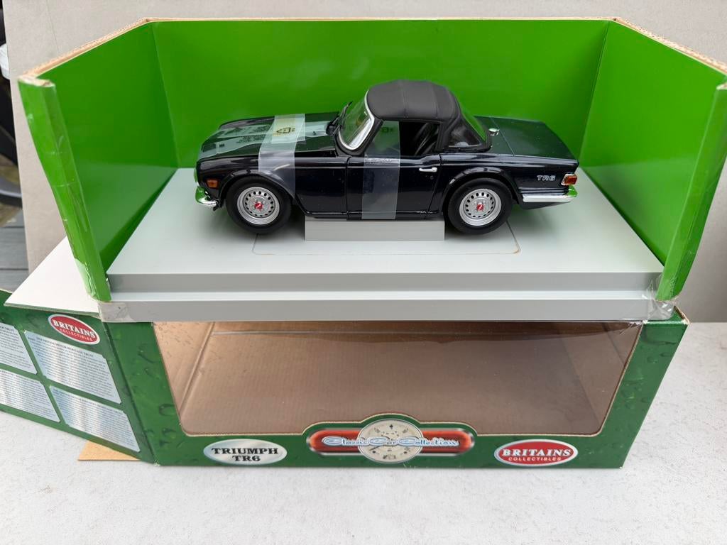 1/18 Britains triumph te 6 roadster in black, Ophalen of Verzenden, Nieuw, Motor, Overige merken