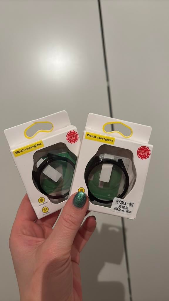 2x Gehard Glas Behuizing voor Garmin Forerunner Smartwatches, Ophalen of Verzenden, Nieuw, Zwart