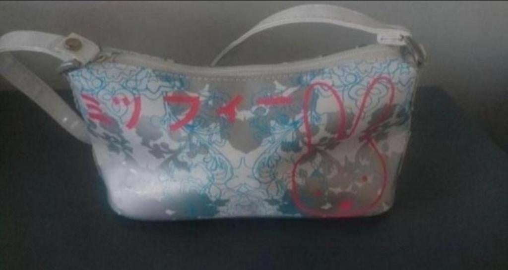 nijntje tasje wit zilver roze blauw Dick Bruna, Ophalen of Verzenden, Gebruikt