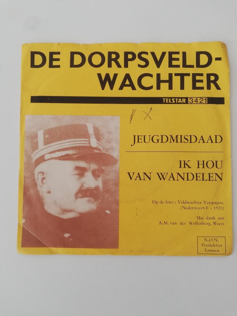 DE DORPSVELDWACHTER  --- IK HOU VAN WANDELEN - JEUGDMISDAAD, Ophalen of Verzenden, Zo goed als nieuw, Overige formaten, Levenslied of Smartlap