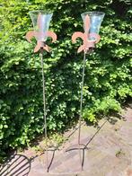 windlicht op driepoot met lelie, Antiek en Kunst, Ophalen