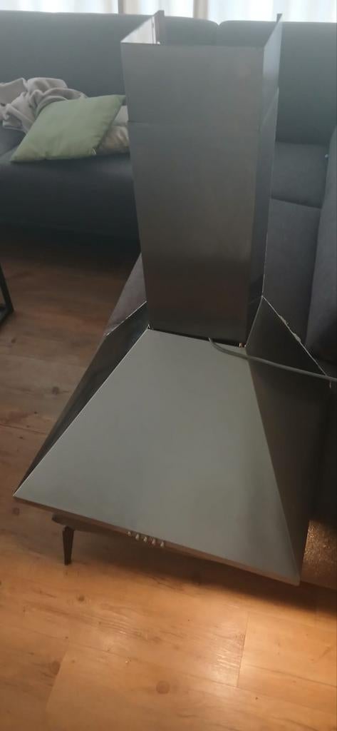 Afzuigkap RVS - Gebruikt, Goede Staat, Witgoed en Apparatuur, Afzuigkappen, Ophalen, Gebruikt, Wandschouwkap, Vrijstaand
