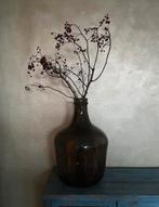 Grote bolvaas met gedroogde bessentakken, Ophalen, Overige kleuren, Minder dan 50 cm, Glas