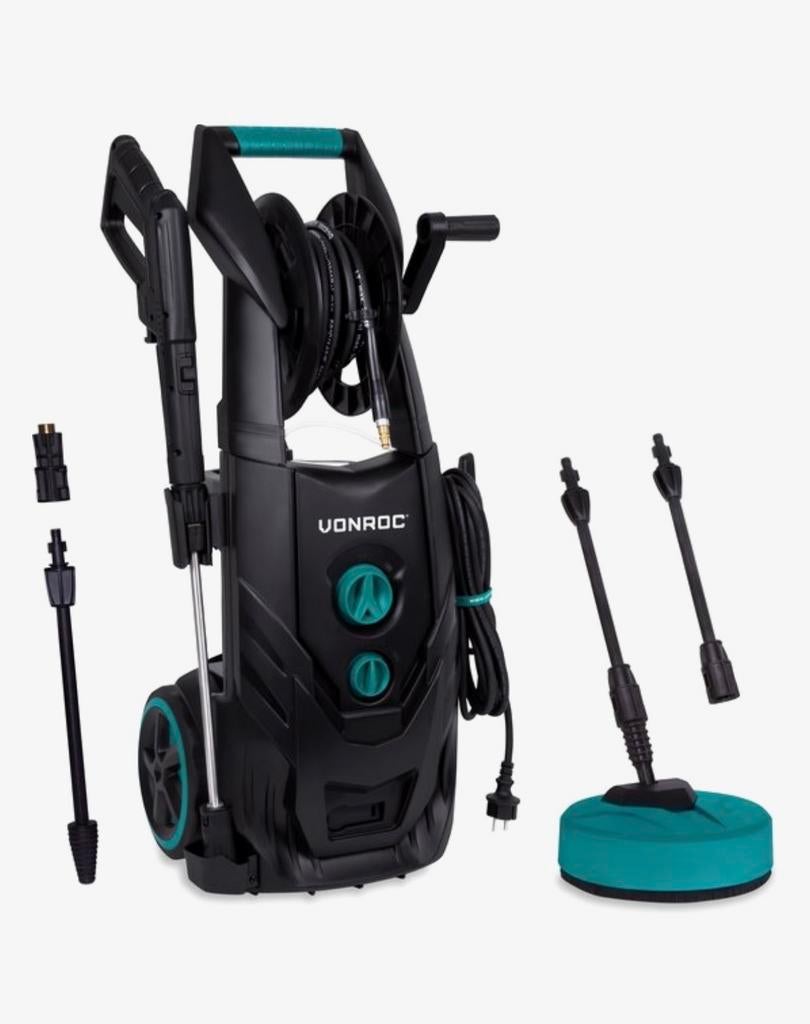 Vonroc hogedrukreiniger PW509AC V25-2 195 bar, Ophalen, Gebruikt, Elektrisch, Met regelbare waterdruk