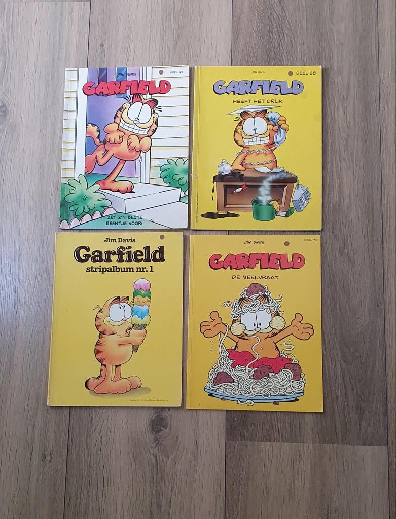 Garfield stripboeken - 4 delen, Boeken, Meerdere stripboeken, Ophalen of Verzenden, Gelezen, Jim Davis
