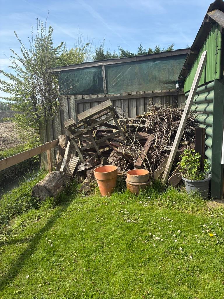 Diverse hout voor hergebruik/stoken, Tuin en Terras, Haardhout, Ophalen
