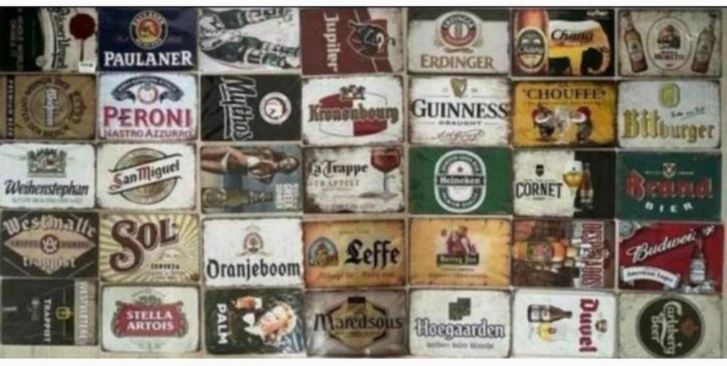 Metalen wandbord Bier 20x30 cm (3 voor 21€) Aanbieding!, Verzamelen, Merken en Reclamevoorwerpen, Ophalen of Verzenden, Zo goed als nieuw