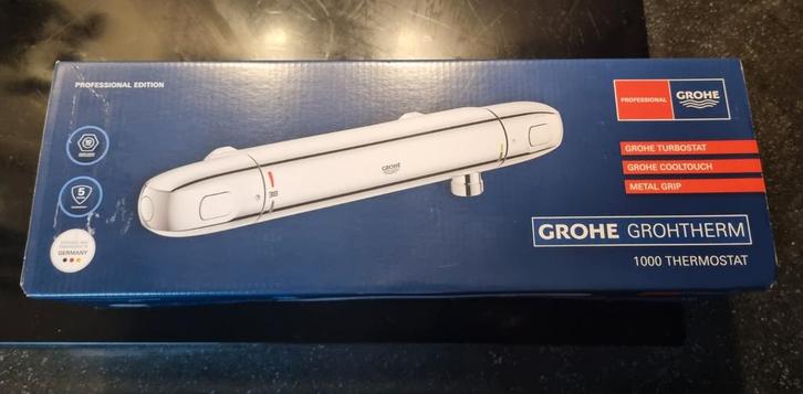 Douche thermostaat kraan grohe 15cm hard maat, Doe-het-zelf en Verbouw, Sanitair, Nieuw, Douche, Chroom, Verzenden