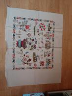 Vintage borduurwerk met doos, patroon en dmc garen, Ophalen, Patroon