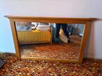 Grote houten spiegel met massief eiken lijst, Huis en Inrichting, Woonaccessoires | Spiegels, Gebruikt, Ophalen of Verzenden, 100 tot 125 cm