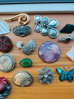 Lot oude broches., Ophalen of Verzenden, Gebruikt, Met edelsteen
