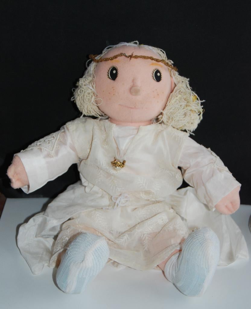 Mooie Engel / Pop met handgemaakte kleertjes & broche kerst, Verzenden, Pop
