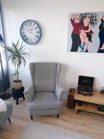 2 Ikea Strandmon stoelen - zwart/wit pied-de-poule, Ophalen, Gebruikt, 75 tot 100 cm, Klassiek, Modern, Scandinavisch