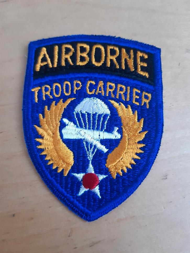 WW2 US emblemen, Allied Airborne/ Troop carrier/ Command, Verzamelen, Militaria | Tweede Wereldoorlog, Landmacht, Embleem of Badge