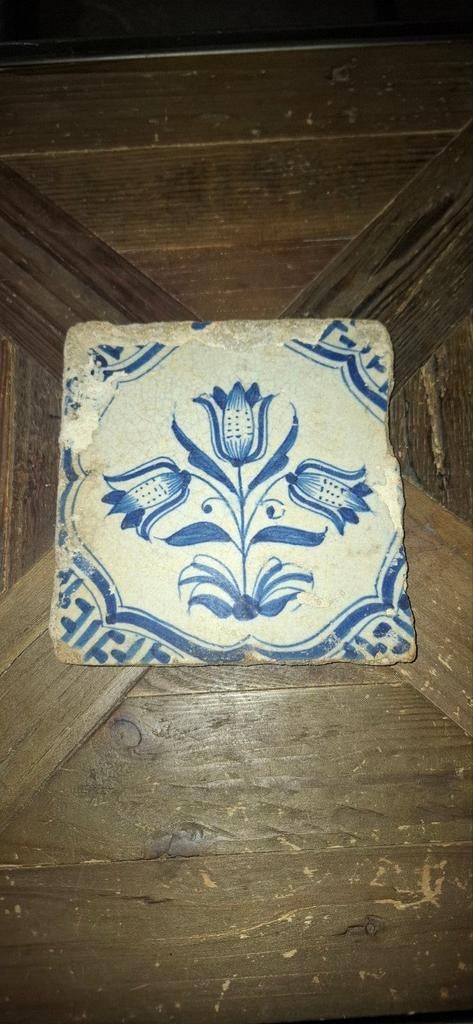 8 Antieke Delfts Blauwe Tegels - Diverse Motieven, Antiek en Kunst, Ophalen of Verzenden