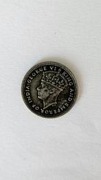 Malaya 5 Cents munt 1945 George VI Koning Keizer van India, Ophalen of Verzenden, Zuid-Azië