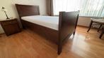 Elektrische latenbodem met ombouw, Huis en Inrichting, Slaapkamer | Bedden, Ophalen, Eenpersoons, Bruin, Zo goed als nieuw