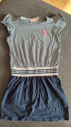 Vingino jurkje maat 8 (122/128) blauw wit gestreept flamingo, Kinderen en Baby's, Kinderkleding | Maat 128, Gebruikt, Meisje, Ophalen of Verzenden