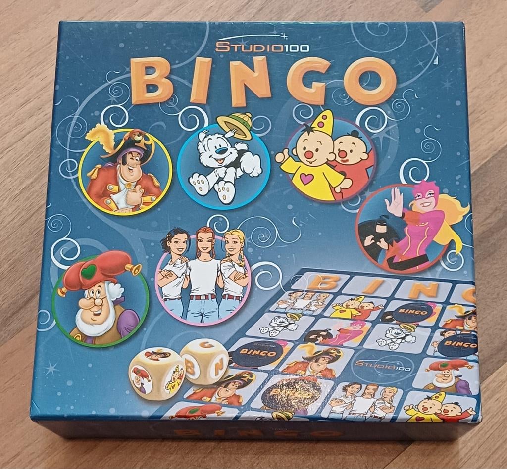 Studio 100 Kinder Bingo Spel - Compleet en Leuk!, Vijf spelers of meer, Ophalen of Verzenden, Gebruikt, Studio 100