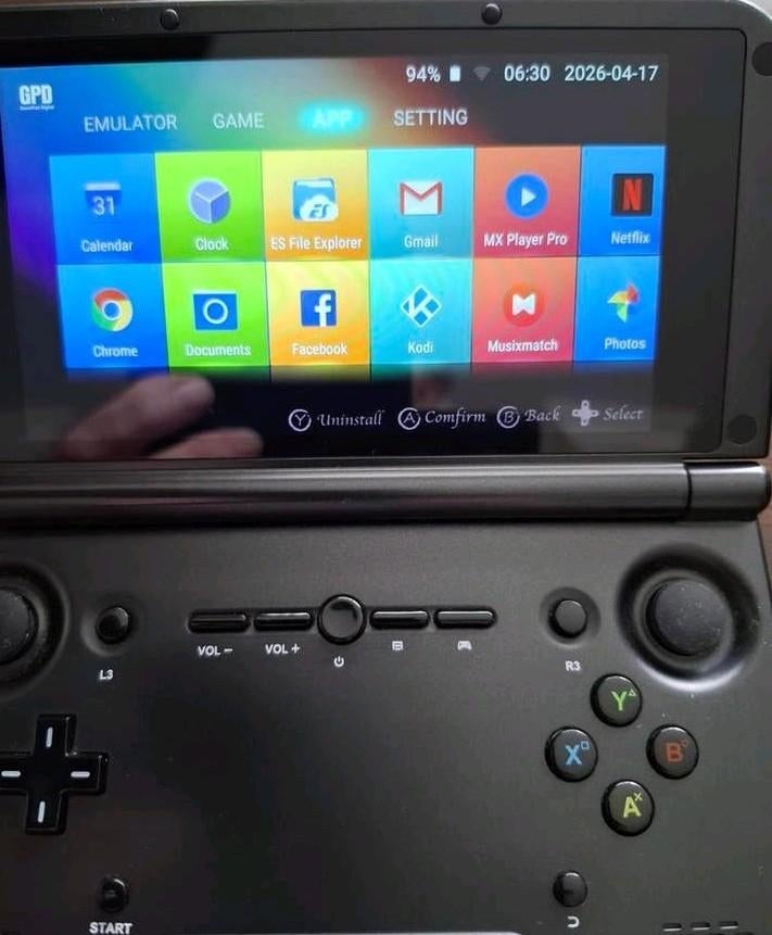 GPD XD Plus Game Console met Snellader, Spelcomputers en Games, Spelcomputers | Overige, Zo goed als nieuw, GPD, Ophalen of Verzenden