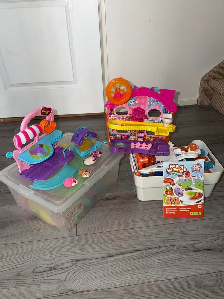 Happy Hamsters Speelset met Huis en Accessoires, Ophalen, Gebruikt, Jongen of Meisje