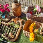 Heel veel kunstbloemen/ manden/ Hart / Kroon, Ophalen of Verzenden, Zo goed als nieuw