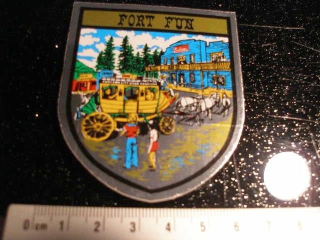 folie sticker fort fun saloon western cowboy koets, Verzamelen, Verzenden, Zo goed als nieuw, Bedrijf of Vereniging