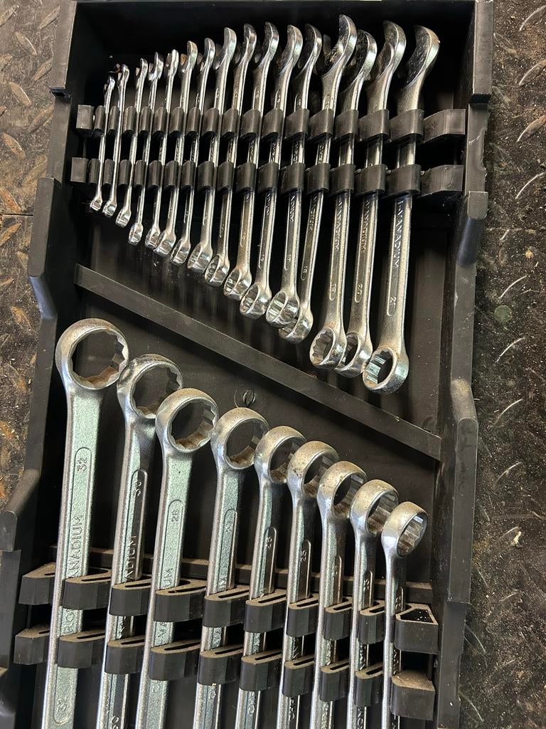 Steek ringsleutel set 6-32 mm Chroom-Vanadium, Ophalen, Gebruikt