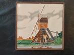 Westraven Cloisonne Tegel Utrecht Windmolen, Antiek en Kunst, Antiek | Wandborden en Tegels, Ophalen