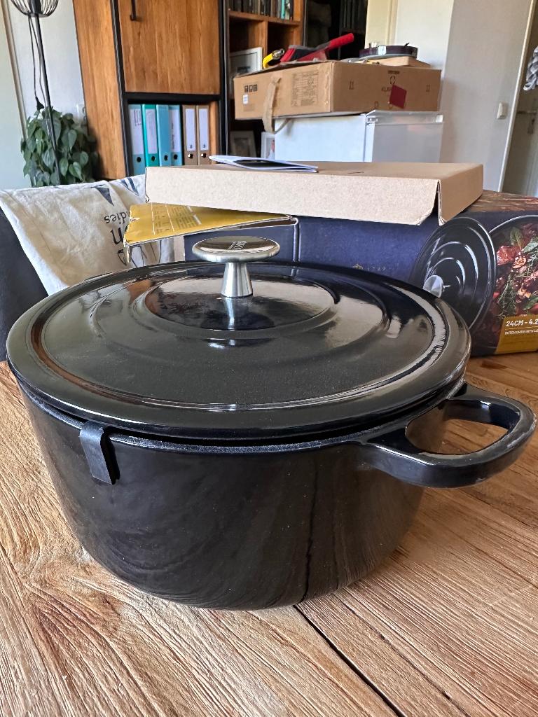 Braadpan Van Kempen & Begeer, Huis en Inrichting, Keuken | Potten en Pannen, Ophalen, Gietijzer, Nieuw, Keramische plaat