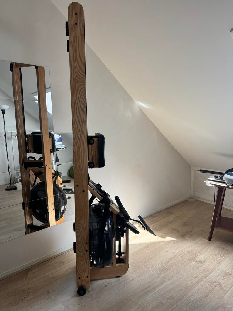 VirtuFit Elite Water Resistance Roeitrainer - Hout/Oak, Ophalen, Overige materialen, Benen, Zo goed als nieuw