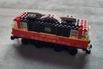 Lego trein 12 Volt blauwe rails locomotief (set 727), Ophalen of Verzenden, Gebruikt, Complete set, Lego