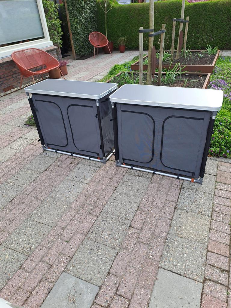 2x Obelink Campingkasten - 100x45x80cm, Caravans en Kamperen, Kampeermeubelen, Ophalen, Gebruikt, Campingkast