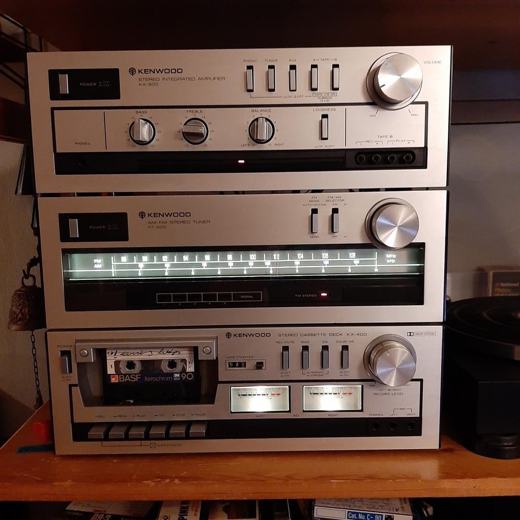 Kenwood Hifi Set Jaren '70 - KA300, KT400, KX400, Overige merken, Tuner of Radio, Gebruikt, Losse componenten