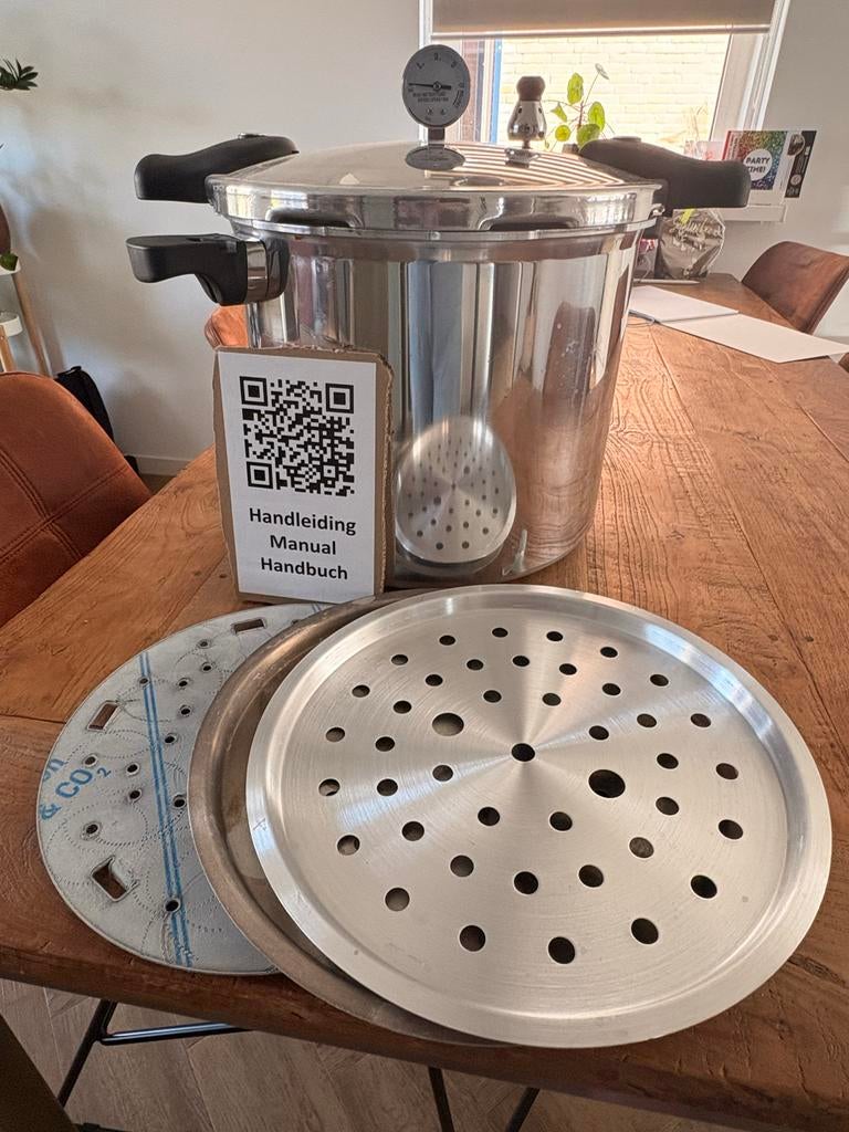 Canmate Presspan 22QT Pressure Canner - Inductie Geschikt, Huis en Inrichting, Keuken | Potten en Pannen, Ophalen, Overige typen