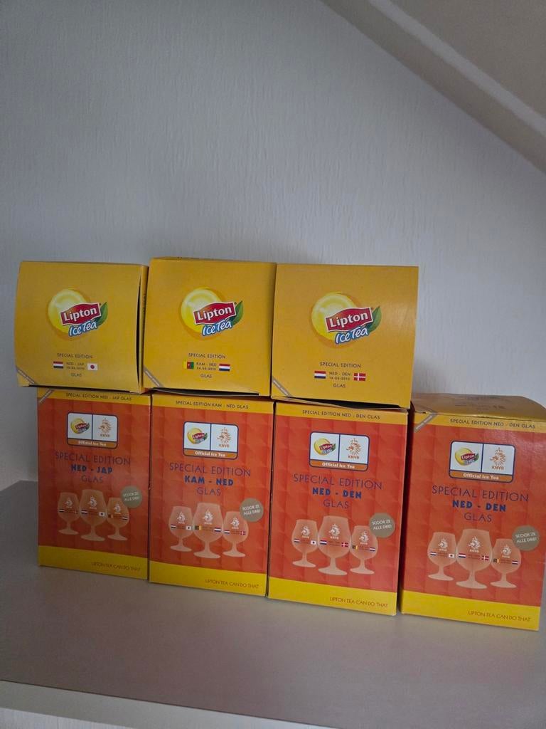 Nieuwe Ice Tea glazen WK 2010, Verzenden, Nieuw