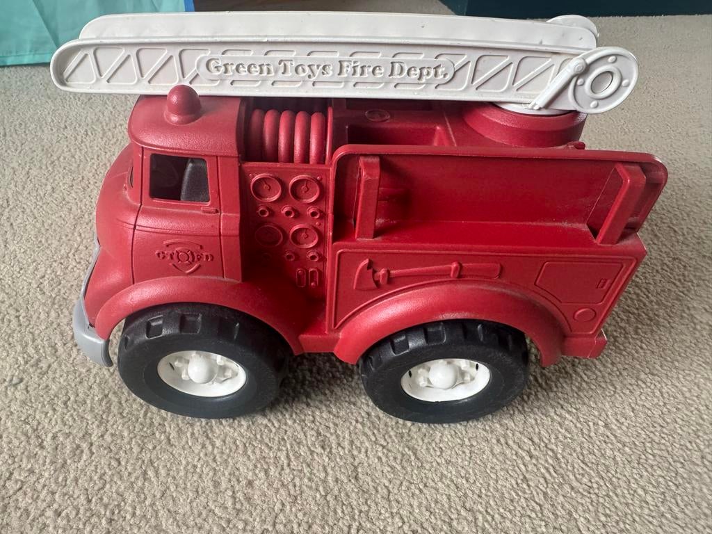 Green Toys brandweerwagen met ladder, Ophalen, Zo goed als nieuw