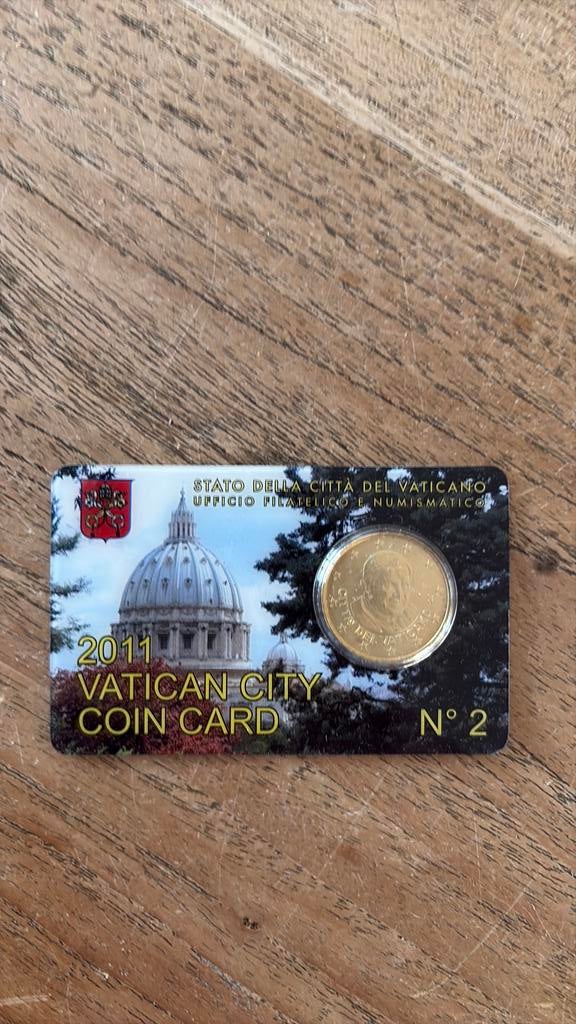 Vaticaan 50 cent munt, 2011, Ophalen of Verzenden, Buitenland, Munten