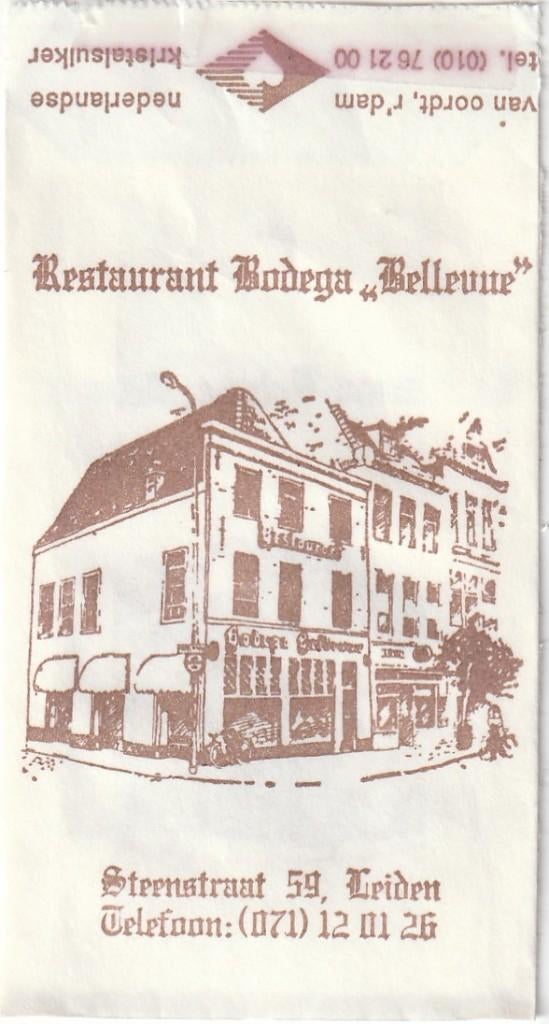 Suikerzakje #1011 : Bellevue Leiden, Verzamelen, Verzenden, Nederland