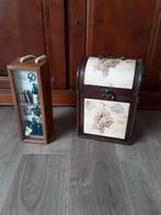 houten wijnkoffer. wijnbox, Ophalen of Verzenden, Hout, Minder dan 50 cm, Minder dan 5 flessen