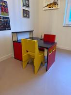 Peuterbureau met stoeltjes in Rietveld-stijl, Ophalen, Gebruikt, Tafel(s) en Stoel(en)