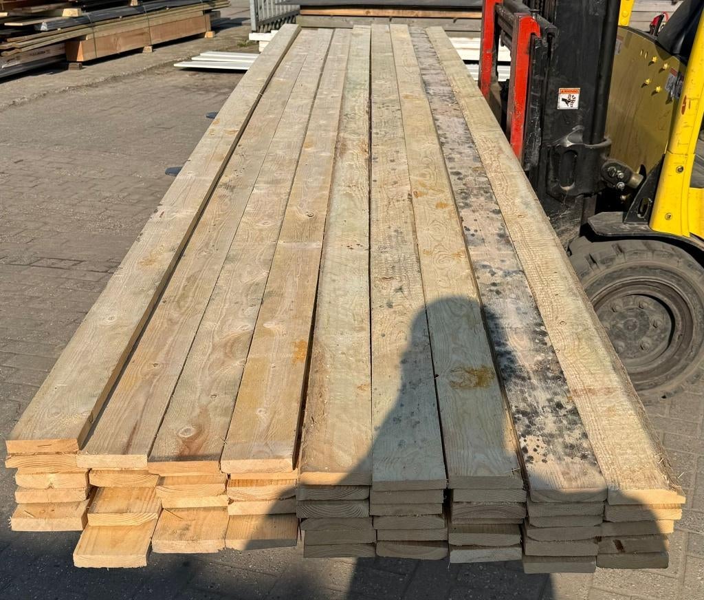 Vuren planken 22x100 4.80m, Ophalen, Nieuw, 250 cm of meer, Planken